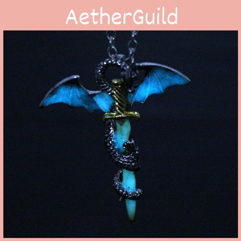 Animal Dragon Winged Gold Necklace With Alloy Pendant For Fashion And Gifts