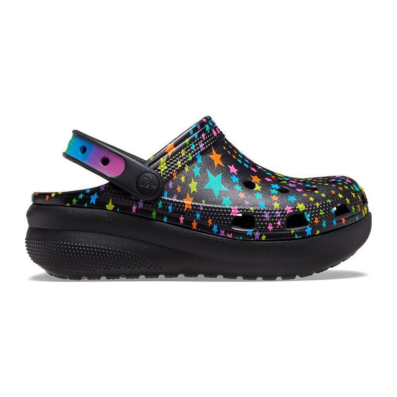 Crocs Classic Disco Beach Clogs Kids Footwear Black Multicolor 208086-0C4
