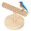 Bird Cage Stand Wood Bird Platform Training Stand Playground Bird Accessories Toys