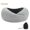 Travel Neck Pillow Aircraft Memory Foam Neck Support Cushion Adjustable Ergonomic Design Washable Neck Support Pillow