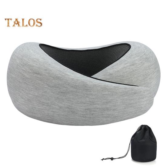 Travel Neck Pillow Aircraft Memory Foam Neck Support Cushion Adjustable Ergonomic Design Washable Neck Support Pillow