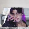 Choi San Singer Blanket Quality Warm Soft  Throw Blanket Spring Girls Boys Outdoor Print Bedspread