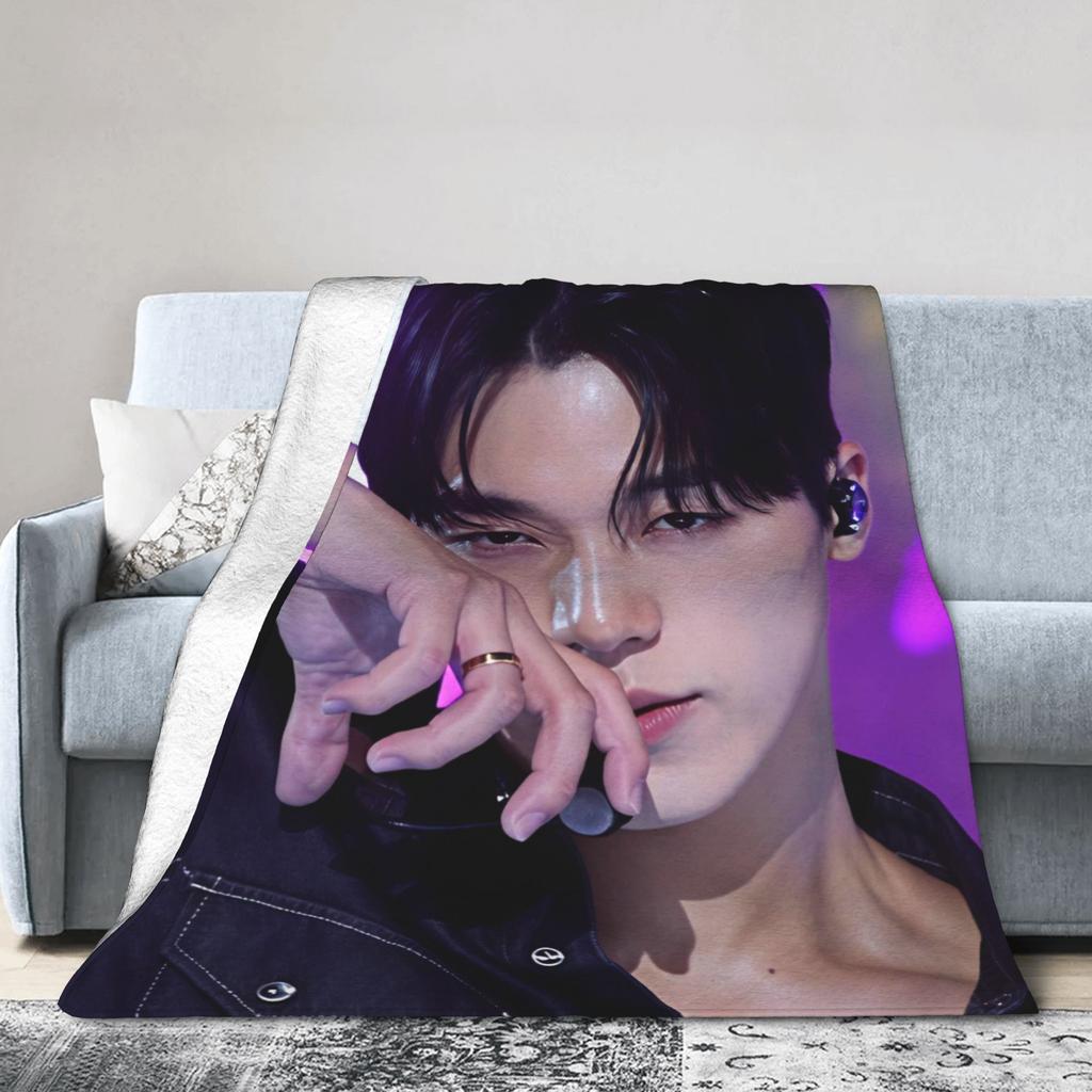 Choi San Singer Blanket Quality Warm Soft Throw Blanket Spring Girls Boys Outdoor Print Bedspread
