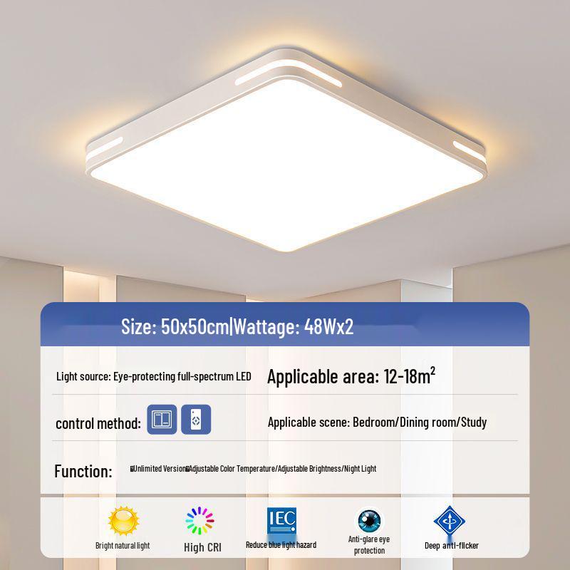 LED Ceiling Light: Ultra-Thin, Modern Round Lighting for Living Room, Bedroom, Dining, and Study Rooms