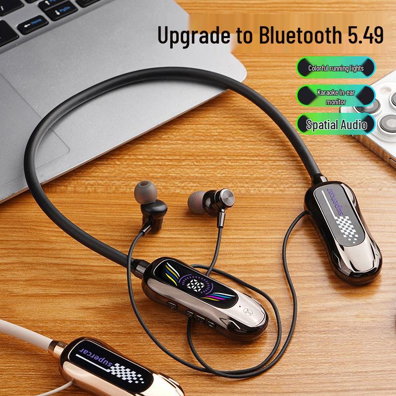 Bluetooth Neckband Earbuds with Noise Reduction & Karaoke Voice Changer