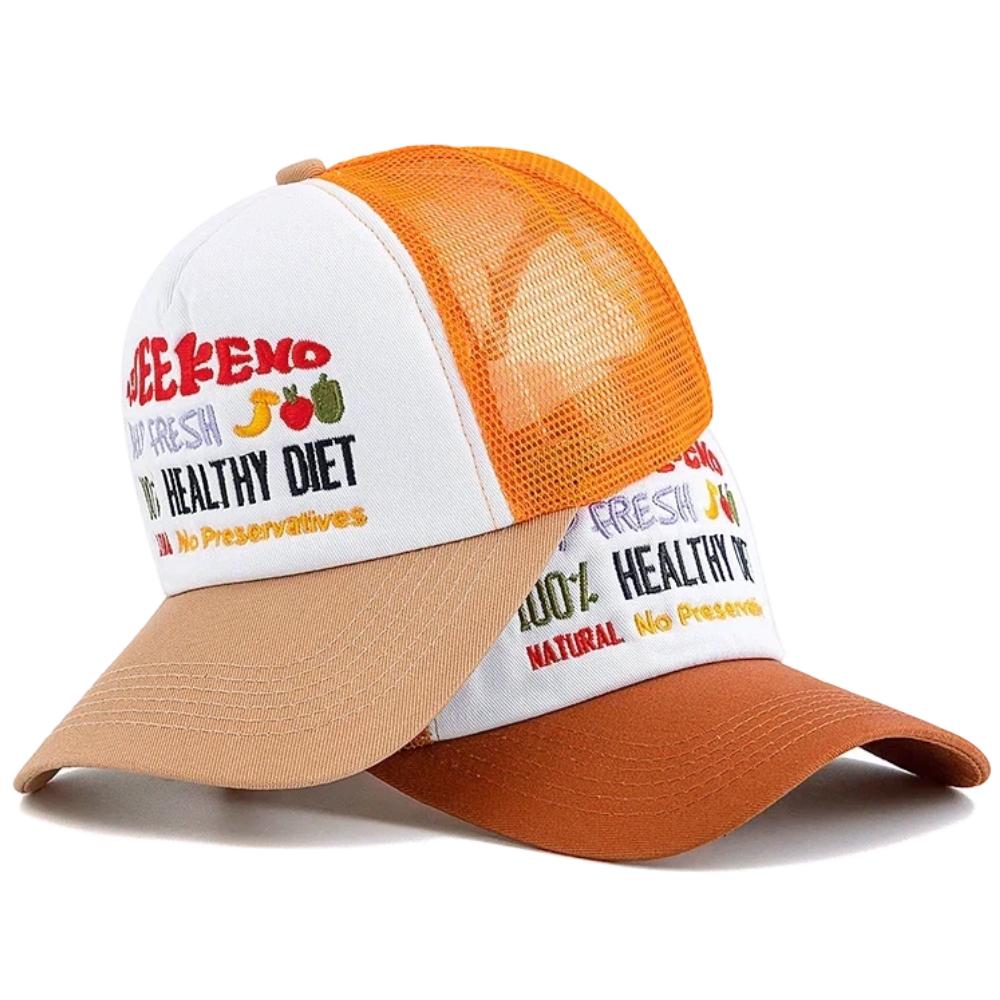 Unisex Embroidered Patch Mesh Baseball Cap For Men Women Casual Outdoor Streetwear Trucker Hats