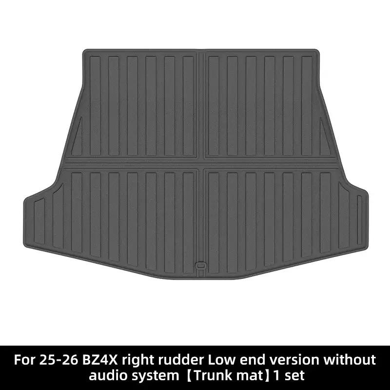 For Toyota BZ4X / Subaru Solterra 2025-2026 Car Trunk Mat TPE 3D Floor Mats Cargo Liner Trunk Backrest Pad Carpet Waterproof Mat