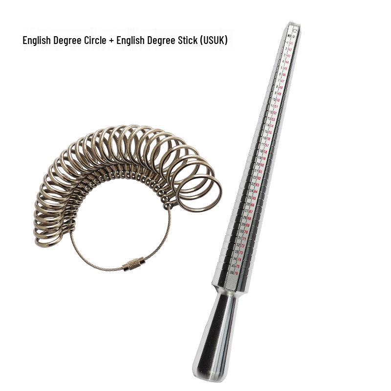 UKUS Multinational Ring Sizer: Korean, American, Japanese, English Size Stick