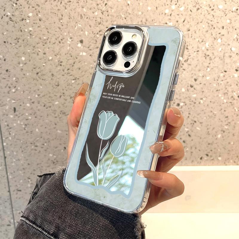 Mobile Phone Cases for iPhone 11 13 XR 15 Pro Max 12 14 Pro Max Case iPhone 16 XS Max Mirror Protective Case Mirror Exquisite Cartoon Waterproof