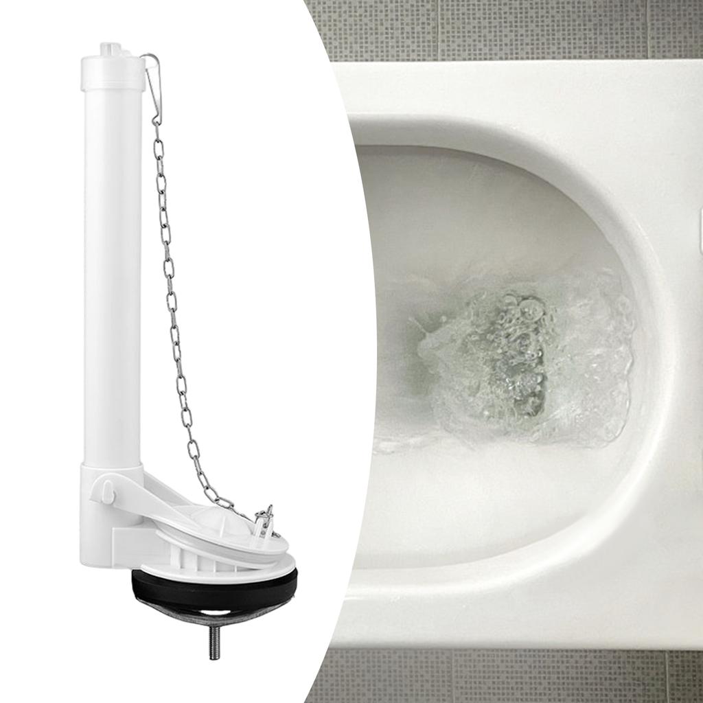 Toilet Flush Valve Repair Kit Easy Install with Flapper and Chain High Performance Toilet Cistern Wire Control Split Drain Valve