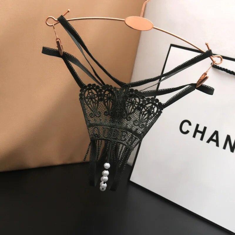 Frauen Sexy Tanga Transparent Aushöhlen Dessous Niedrige Taille Weibliche Spitze G-string Atmungsaktive Höschen Unterwäsche Slips Thongs