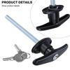 Alloy Connecting Rod Garage Door Lock T Handle Lock