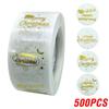 500pcs Gold Merry Christmas Sticker Mail Stickers For Business Packaging, Bags, Boxes And Envelope Sealing Label Sticker