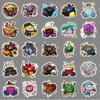 50 Sheets Trendy Dice Graffiti Stickers for Phone Cases, Skateboards, Luggage - Cool and Creative Decoration