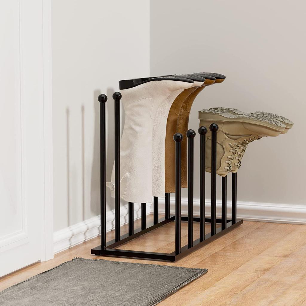 Schwarzes Metall Europäischer Stil Ausziehbarer Stiefelständer