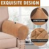 2er-Pack Samt Stretch Armlehnenbezüge - Rutschfeste Sofa Sesselbezüge, Weiche Elastische Armschoner für Wohnzimmer Couch, Bürostuhl, Sessel