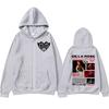 Singer De La Rose New Album Tour Graphic Zip Up Hoodies Men Women  Loose Long Sleeve Zipper Sweatshirts