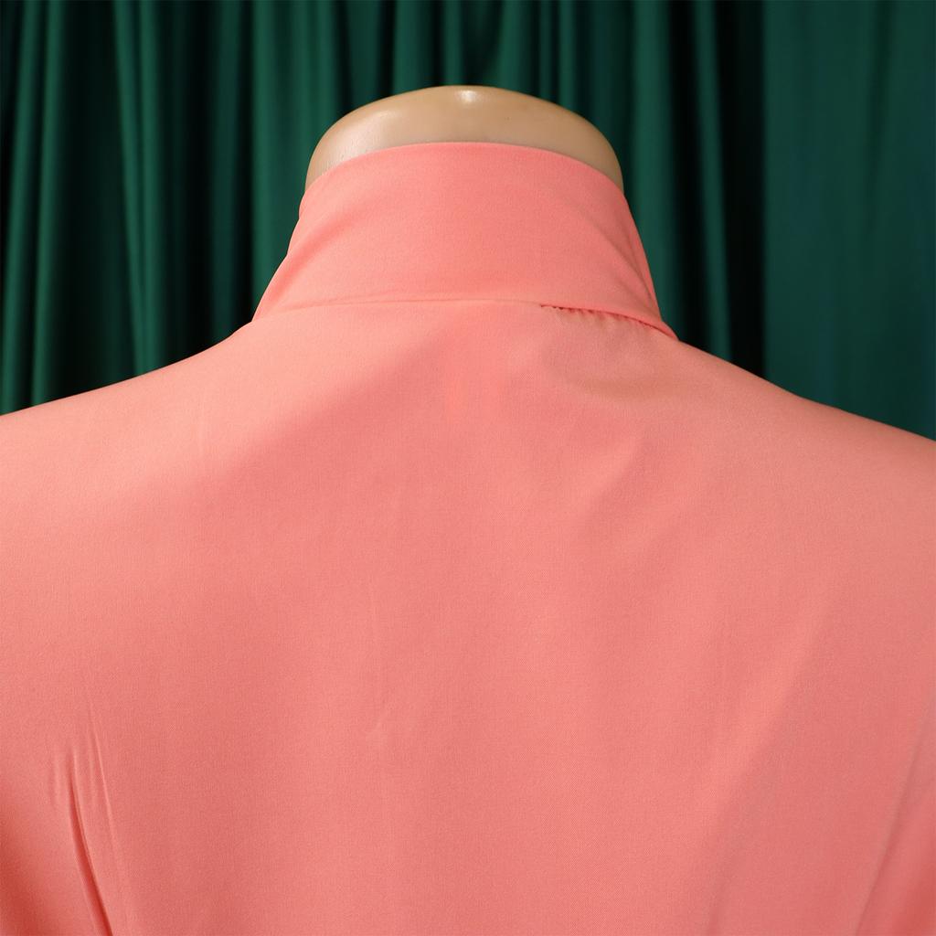 YYFS Modă Femei Primăvară Toamnă Imprimeu Bloc de Culoare Mânecă Lungă Talie Înaltă Rochii Casual