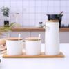Ceramics Can Leakproof Tank Seasoning Bottle Kitchen Supplies Household Soy Sauce Bottle Vinegar Bottle Set Salt Shaker with Lid