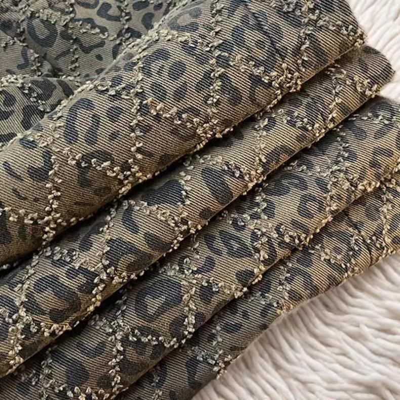 2026 Trendy Women s High Waist Wide Leg Leopard Print Jeans L (53-58 kg)