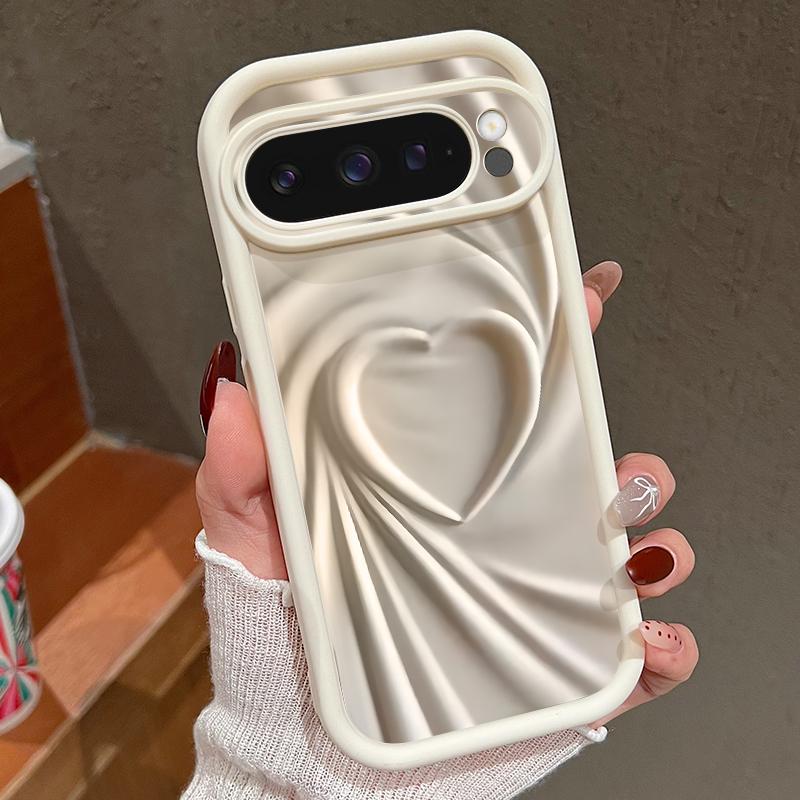 Custodia Morbida in TPU per Google Pixel 10 9 8 7 Pro Pixel 9 10 Pro XL 7A 8A 9A Custodia Creativa in Silicone Antiurto con Motivo a Cuori