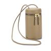Women's genuine leather niche crossbody bag  high-end bucket bag  first layer cowhide  mobile phone cylinder