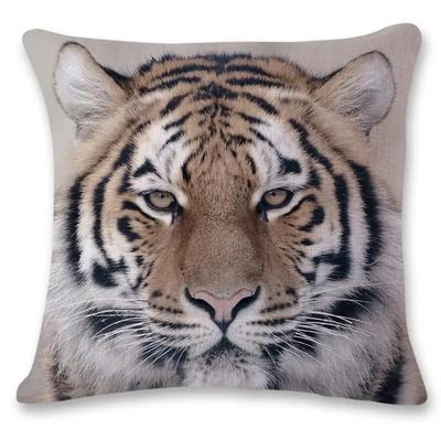 Wohndekor Tierwelt Tiger Löwenmuster Polyester Kissenbezug Kissenbezug Für Schlafzimmer Wohnzimmer funda de almohada