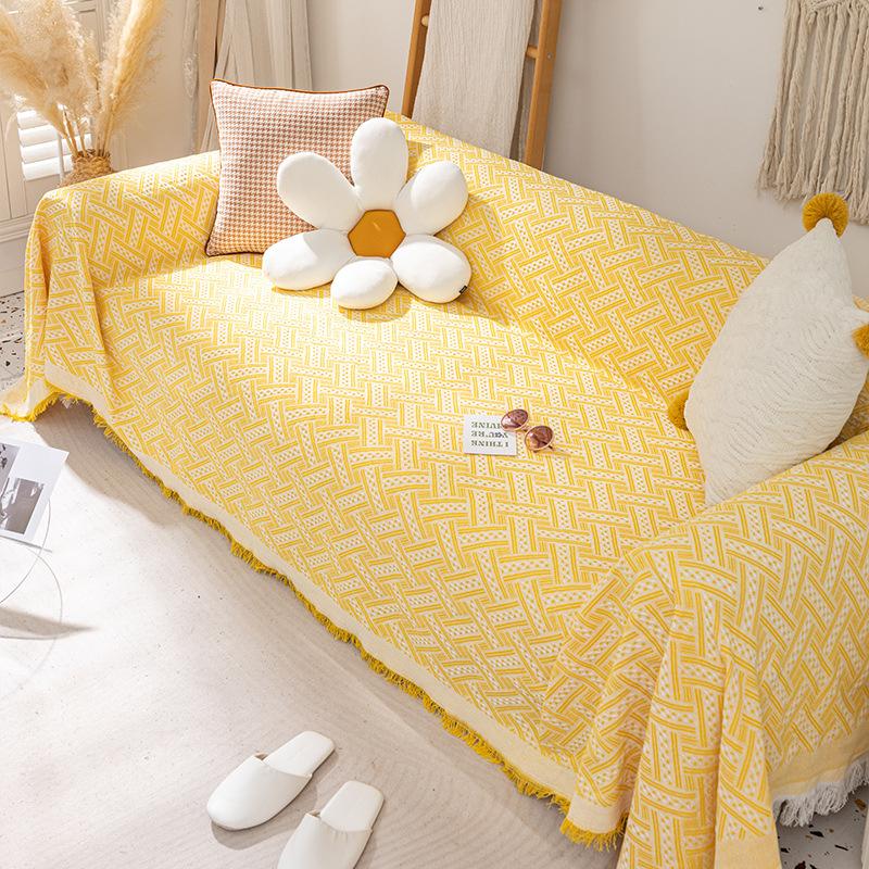 Хлопковое льняное полотенце для дивана — фото 5