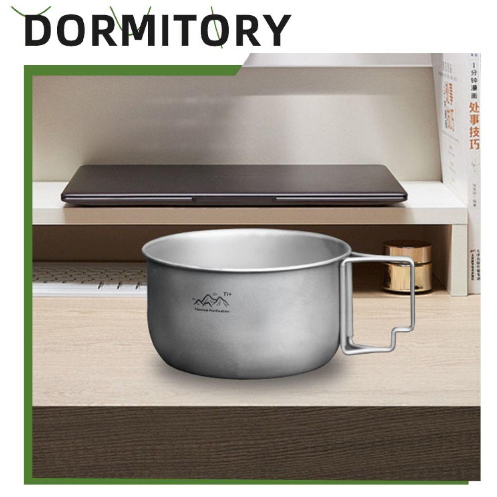 Titanium Alloy Camping Pot Backpacking Cooking Noodles Bowl Compact Collapsible Soup Pot Camping