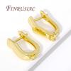Multi Styles 18K Gold Plated Earwires Fasteners Earring Hooks Clasps Accessories For DIY Women's Anti-Allergy Earrings Making