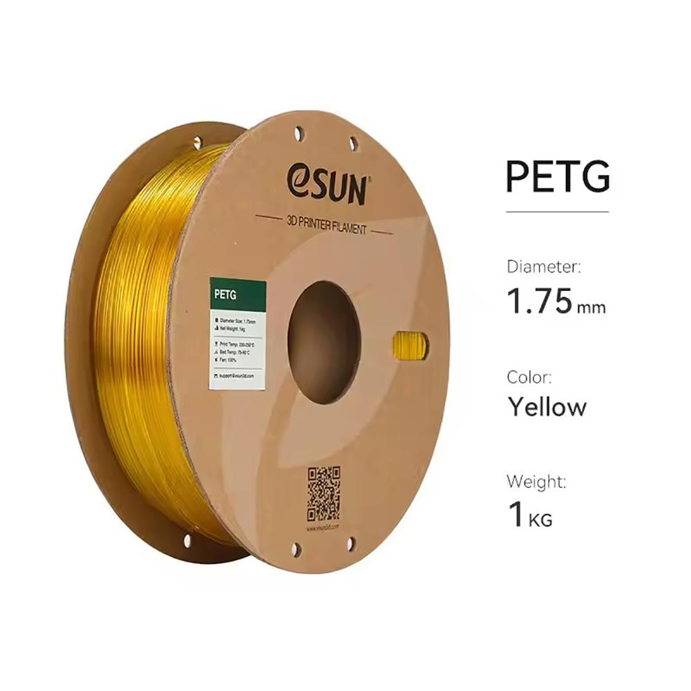 ESUN PETG 3D Printer Filament 1.75mm 1KG/spool PETG Filaments FDM Plastic Rod 240-260℃ Waterproof High Toughness Moulding