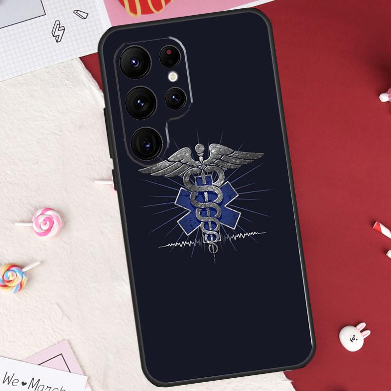 Emergency Medical Star of Life Case For Samsung Galaxy S23 Ultra S22 S21 S20 FE S10 S9 S8 Note 10 Plus Note20 Ultra Cover