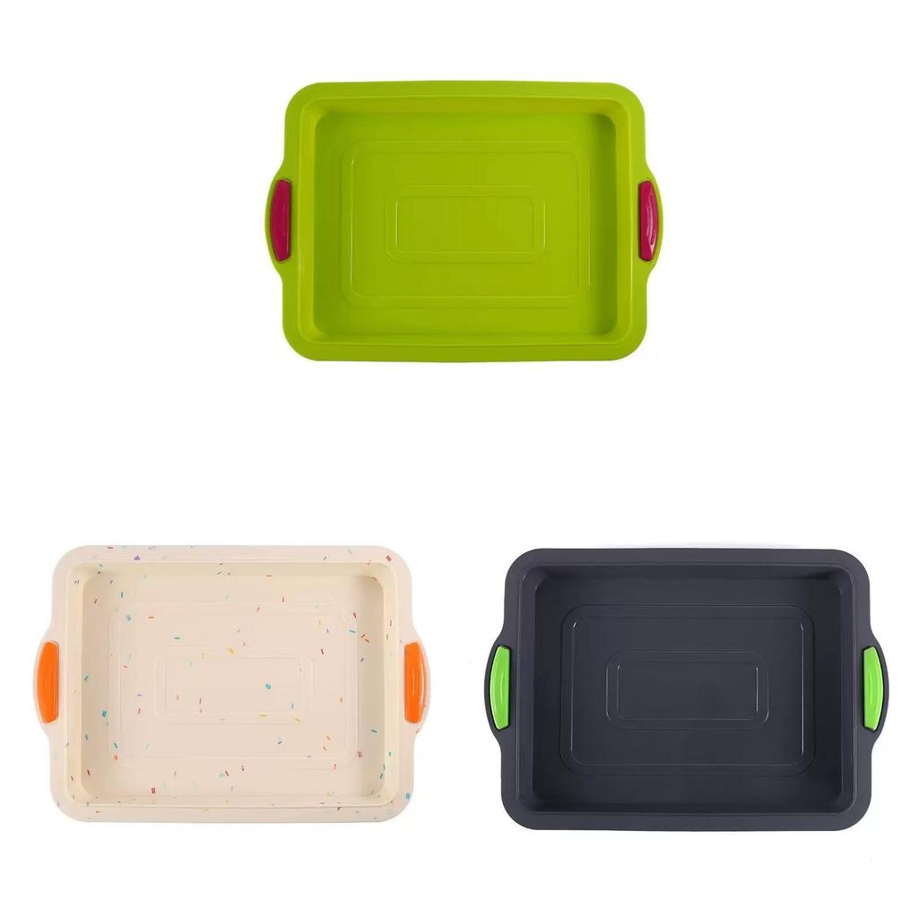Silicone Baking Pan Rectangular Cake Mold With Easy Release For Home Baking And Swiss Roll Making