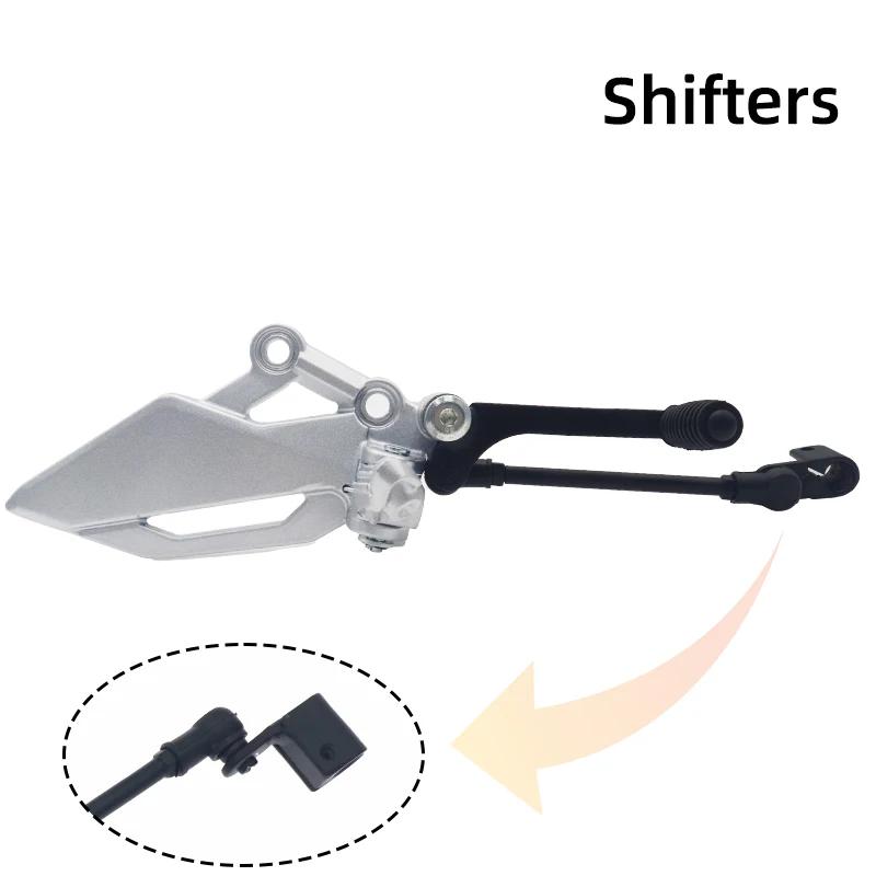 Motorcycle Left Footrest Gear Shift Lever Pedal For KAWASAKI NINJA 300/250/R Z250 Z300 EX250 EX300 Motorcycle Front Foot Pegs