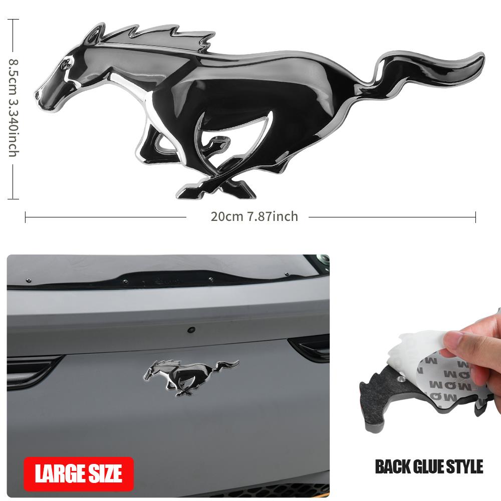 1Pcs 3D Metal Car Front Grille Rear Trunk Badge Emblem
