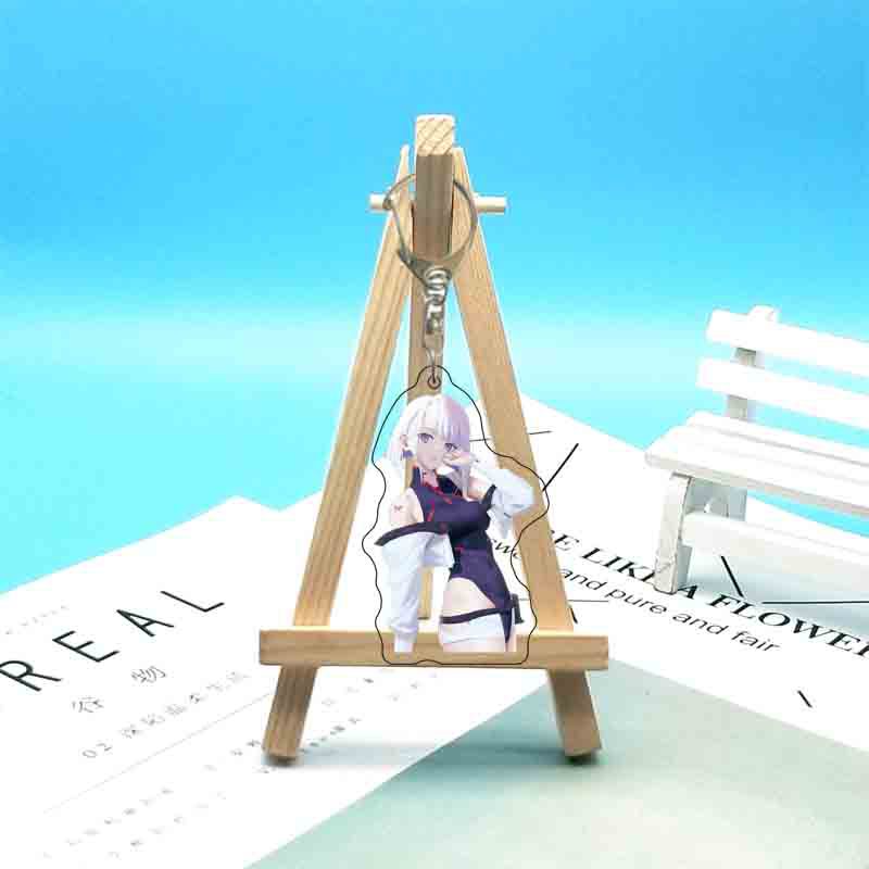 Anime 6cm Acrylketten Cartoon Ringe Tasche Rucksack Geldbörse Hängende Ornamente Fans Sammlungen Merch Geschenk