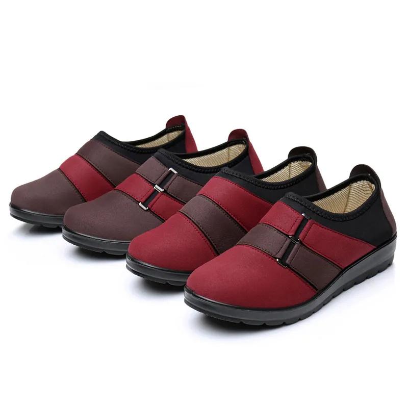 Zapatos De Mujer Women High Quality Anti Skid Multi Color Mom Flat Loafers Sapatos Femininas Lady Classic Round Toe Shoes Ga249