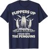 Penguin Flippers Up Resist Funny Penguins Against Trump Unisex T-Shirt