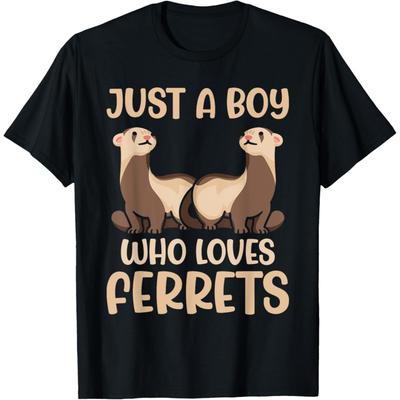 Frettchen Papa Nur ein Junge, der Frettchen liebt T-Shirt