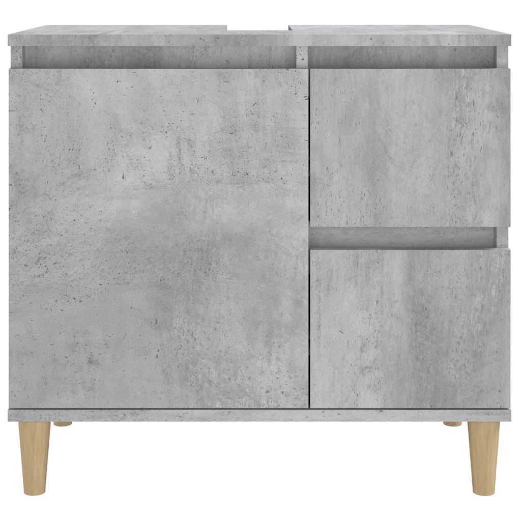 Vidaxl Bathroom Cabinet, Concrete Grey, 65X33X60 Cm