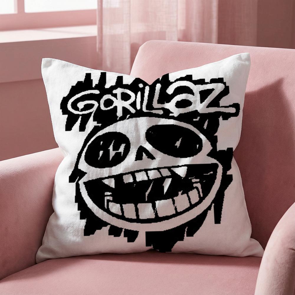 Band Cool G-Gorillaz Kissenbezug Mehrzweck-Kissenbezug für Zuhause & Auto - Wendbar, Weich & Langlebig für den täglichen Gebrauch