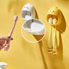 Cartoon Toothbrush Holder Wall-mounted Punch-free Toothbrush Rack Bathroom Accessories