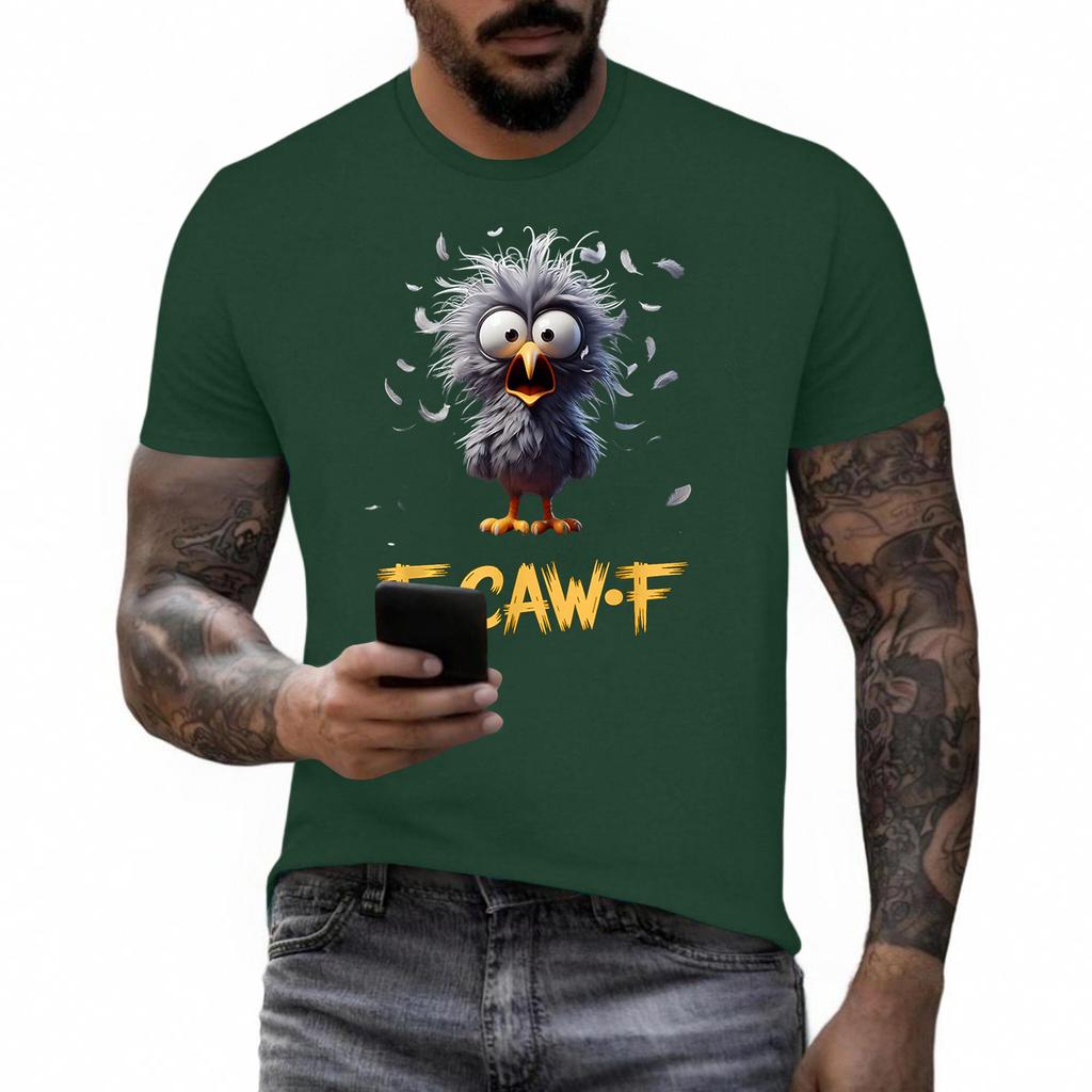 Funny F Caw F Chicken Rooster Cawing F-Caw-F Saying Pun T-Shirt