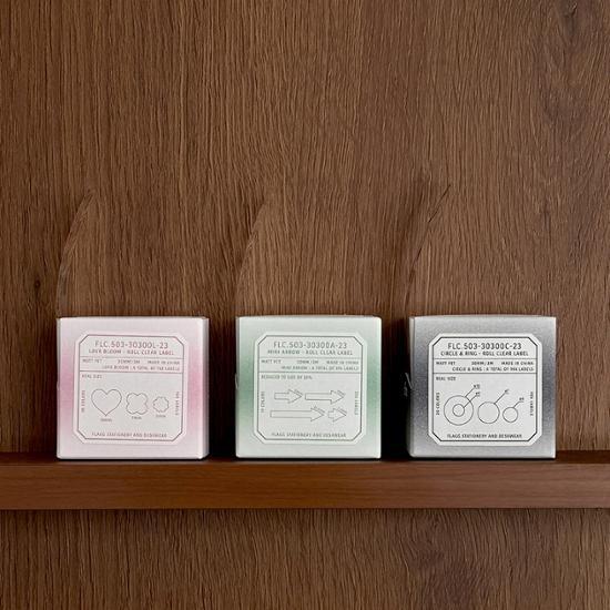 Flag Roll Clear Label (3 type), a popular phrase in Korea