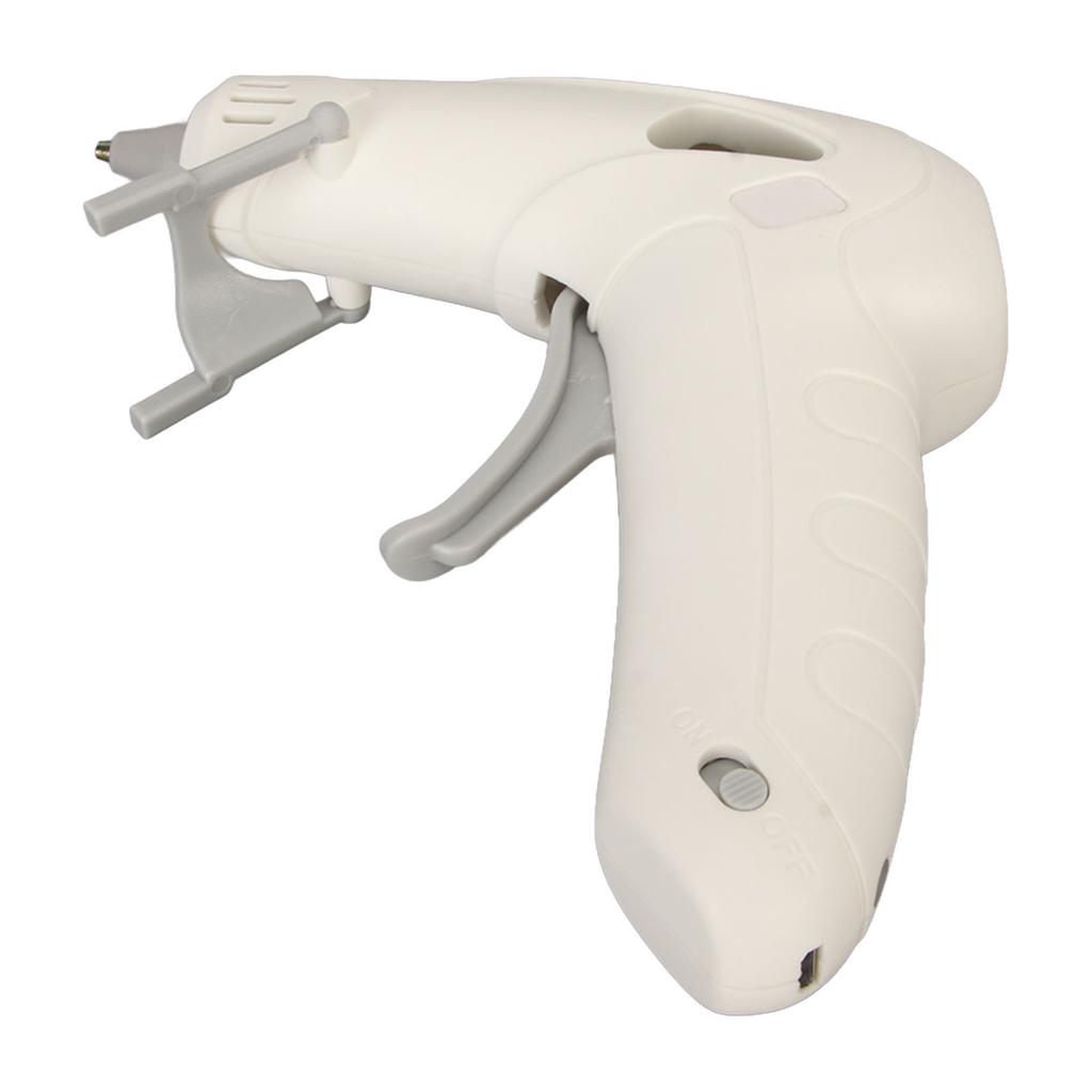 10W Hot Melt Glue Machine with 30 Glue Sticks Foldable Stand Fast Preheating Hot Glue Tool for Craft Projects White