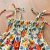 Girls' Floral Chiffon Set Summer New Item for Baby Girls Children's Camisole Top Lace Shorts Two-piece Set