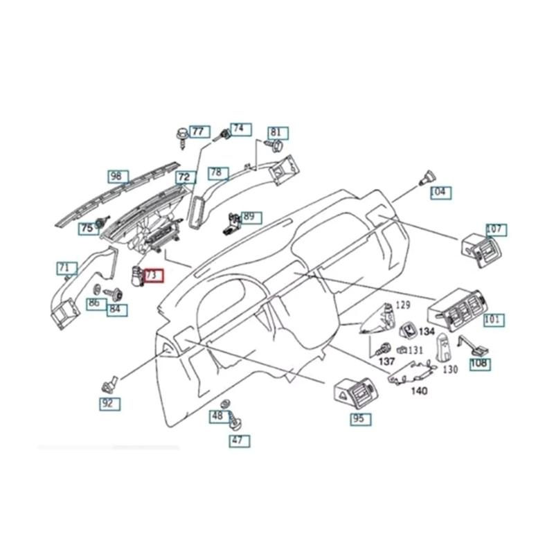 HVAC Heater Actuator Fast Response HVAC Heater Actuator Control 2038201642 for W203 W209 W163 ML230 ML270 ML320 ML350