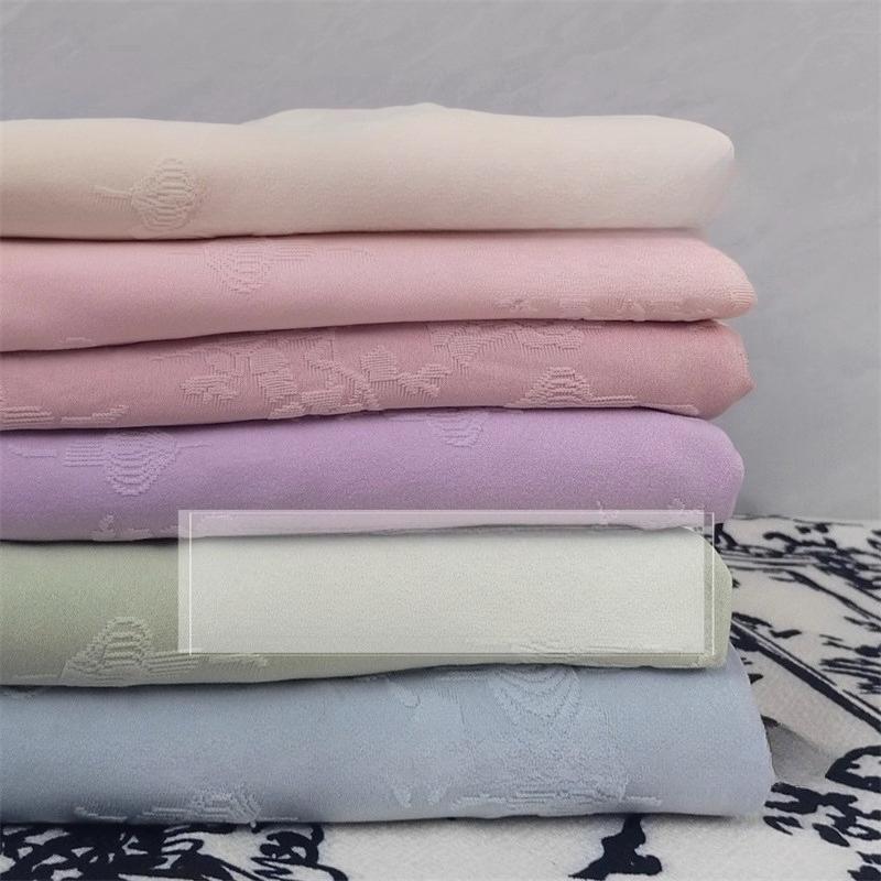 Lantern Relief Jacquard Fabric Stretch Knitted Fabric DIY Dress Hanfu Cheongsam Children's Clothes for Sewing Design Cloth