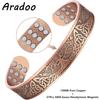 Pulsera de Cobre Premium Árbol de la Vida para Hombres Mujeres con 18 Piezas de Brazalete Magnético de Fuerza Joyería con Caja de Regalo