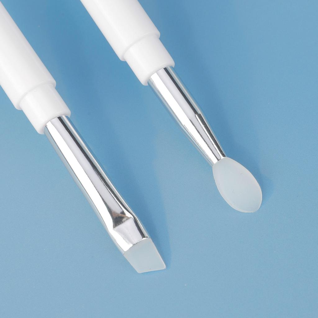 1/2/3ks Přenosný oboustranný kartáček na obočí Spirálový kartáček Štěteček na oční linky s krytkou Štětec na make-up Nástroj na prodlužování obočí